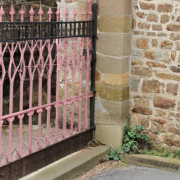 Grille Métallique Décorative pour une Entrée Élégante Fourques